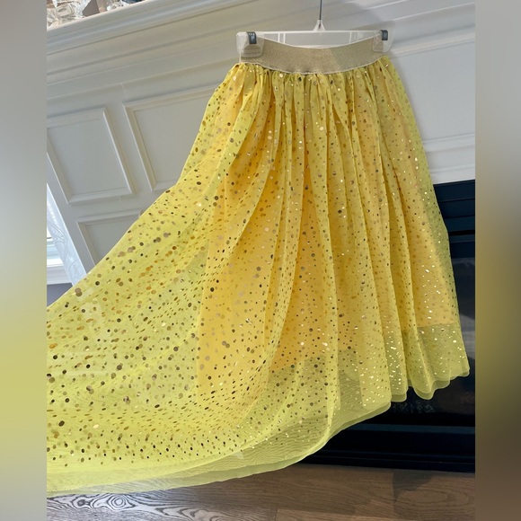 Yellow & Gold Tulle Skirt - Picture 3 of 3